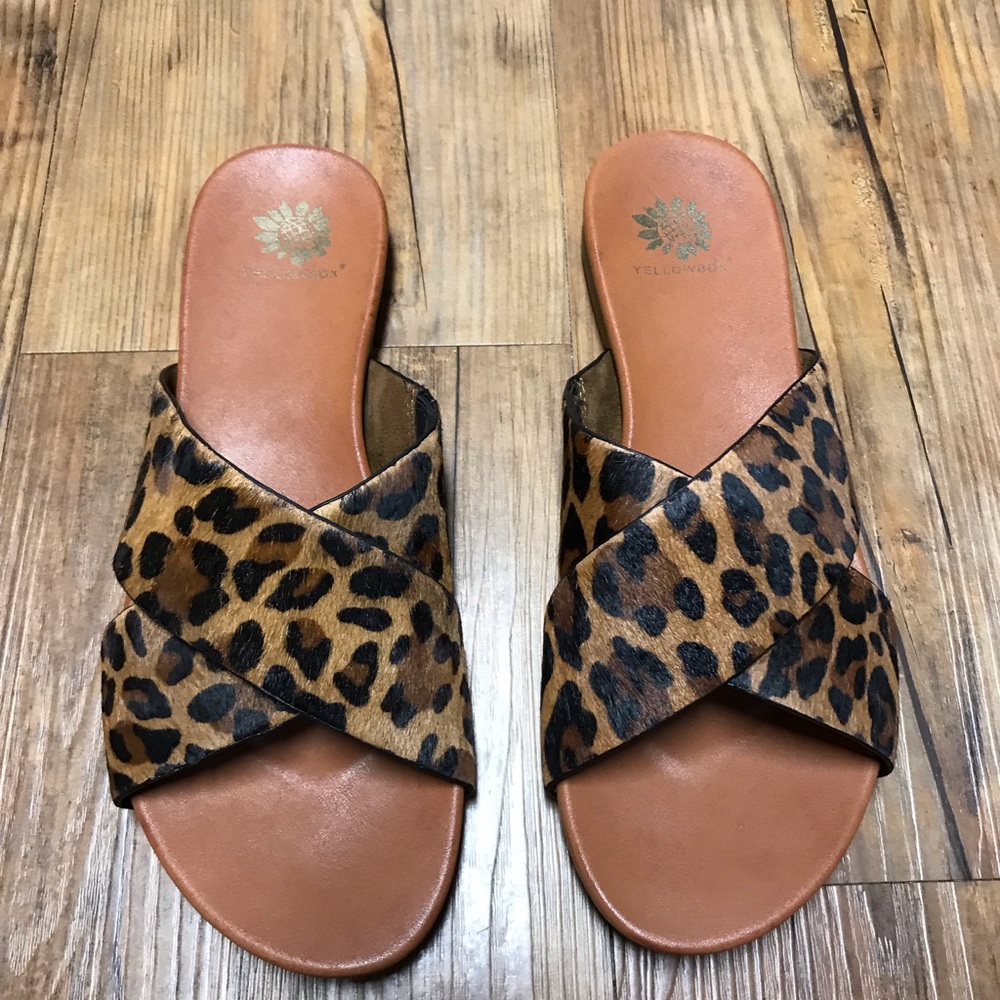 Brand new yellow box sandals